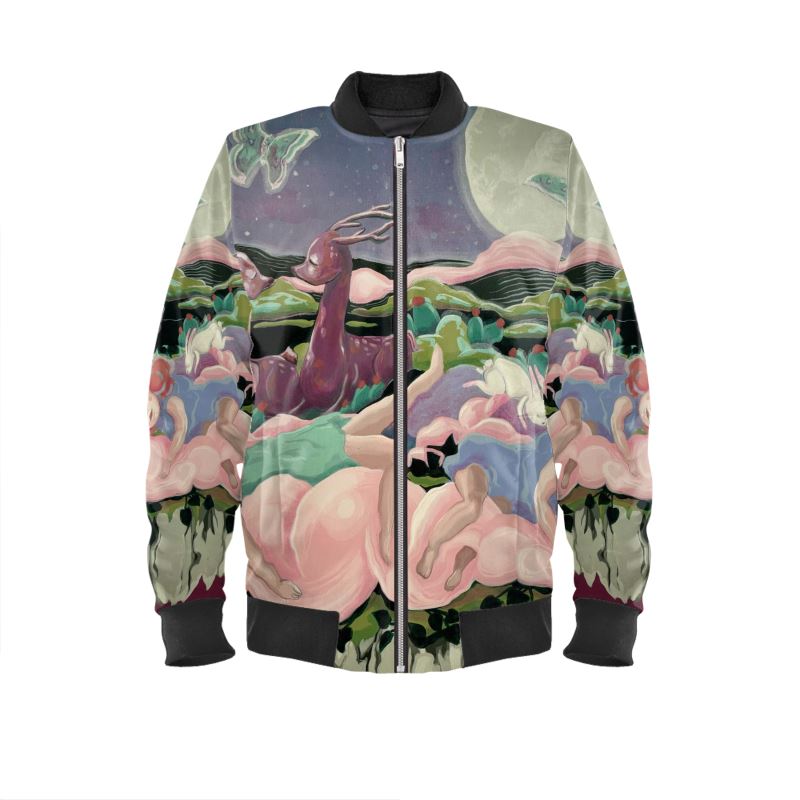 Moon Dream Women Bomber Jacket