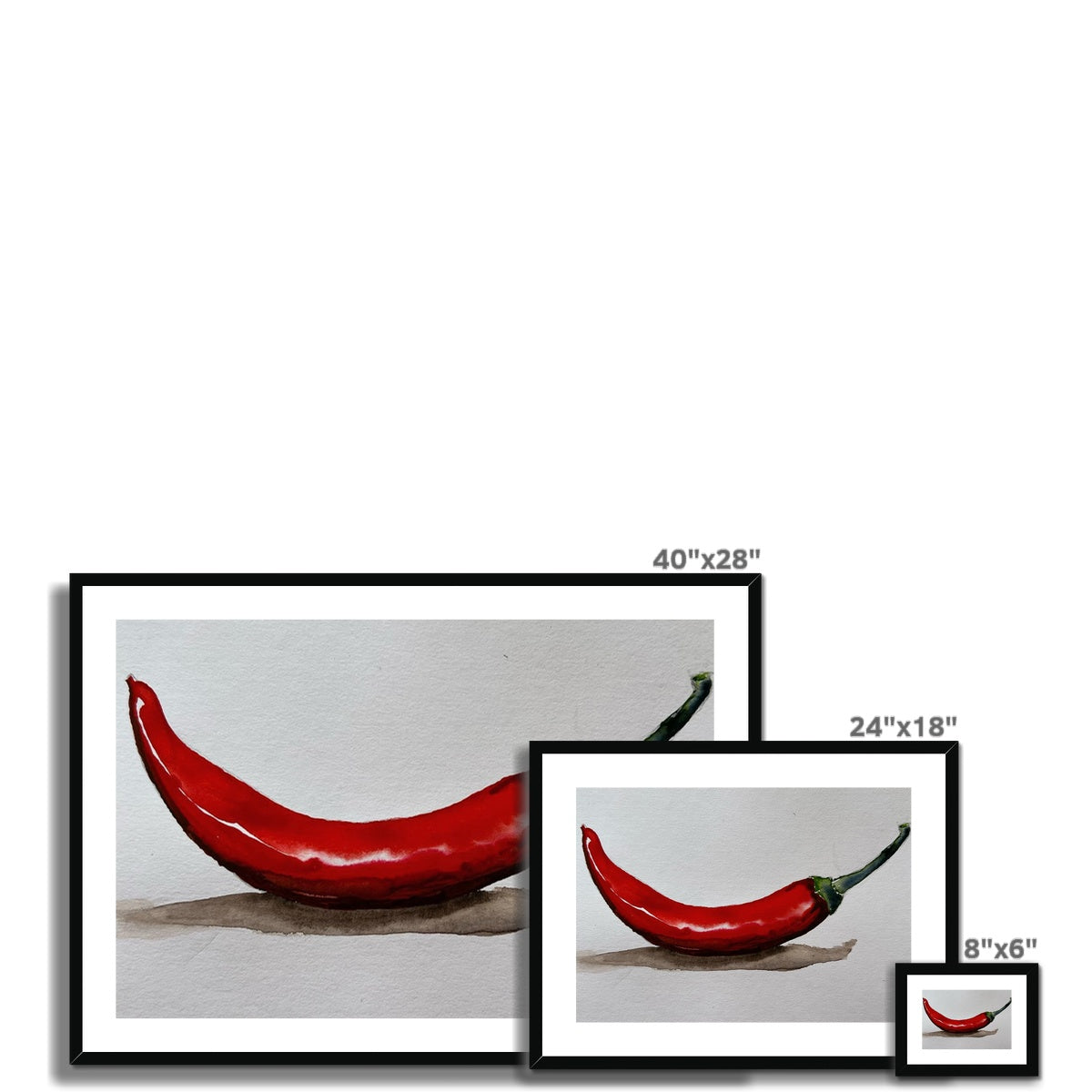 Red Pepper Framed & Mounted Print